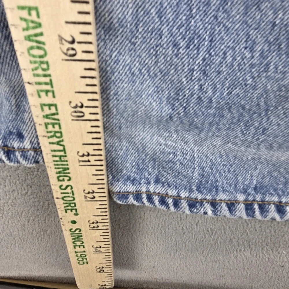 Vintage Levis 501 Jeans Mens 30x32 Blue Straight Light Wash Button Fly Made USA
